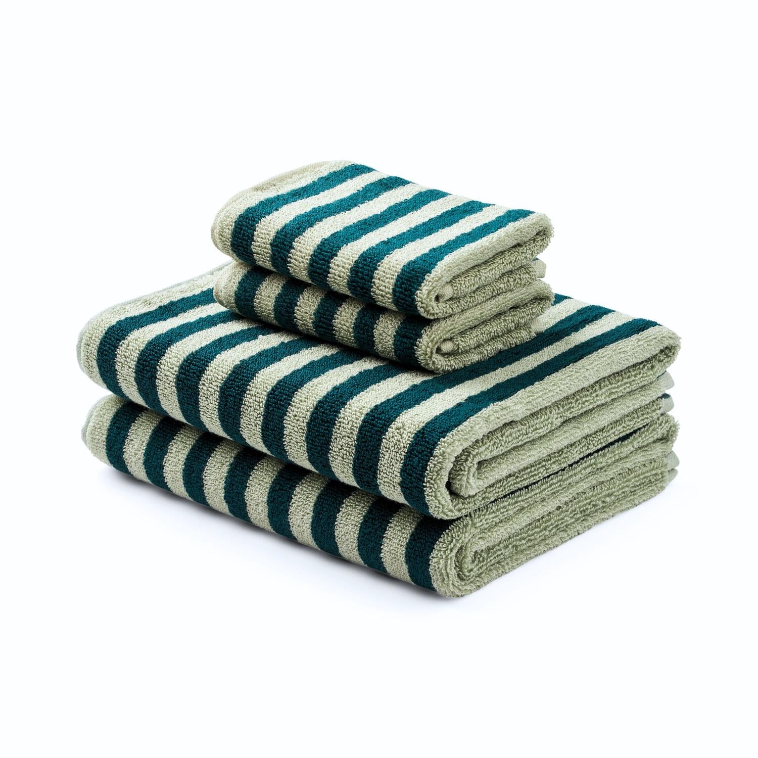 4 stk håndklæde sampak - Sea Foam & Deep Teal